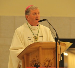 Bishop Michael Smith speaking at Knock