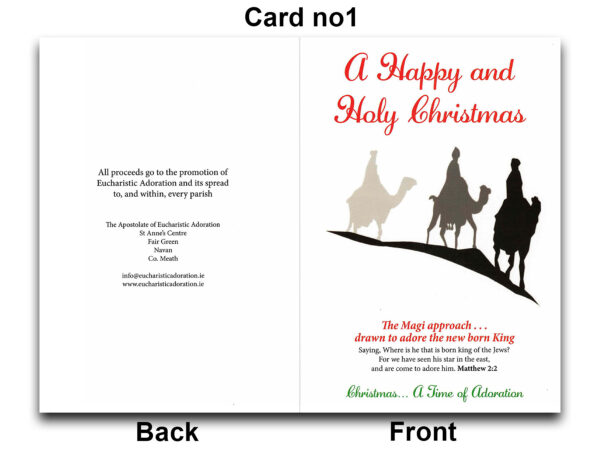 The three wise men Xmas cards