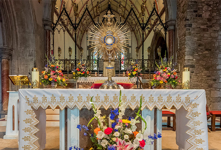 Monstrance on Altar in Holy Trinity Church, Adare, Limerick