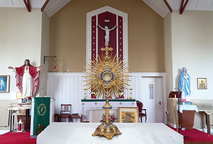 Eucharistic Adoration in St Ailbes Church Ballybricken Spending time in Adoration